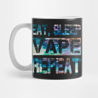 Eat Sleep Vape Repeat Colorful Clouds Chaser Vaping Gear Mug